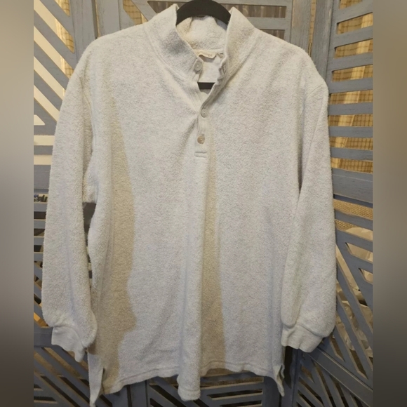 Soft Surroundings Women's CUDDLE PULLOVER Light Gray Size Large - Picture 6 of 16